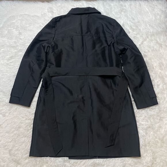 New with Tags Reitmans Trench Coat Black Womens Size XL Water Repellant - Picture 8 of 9